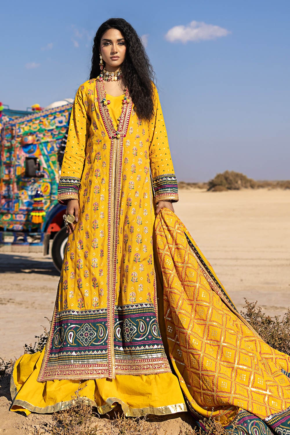 Gul Ahmed | Chunri Lawn 25 | PRW-52020 -  Gul Ahmed Ladies Clothes - Original Designer Dress - House of Maryam