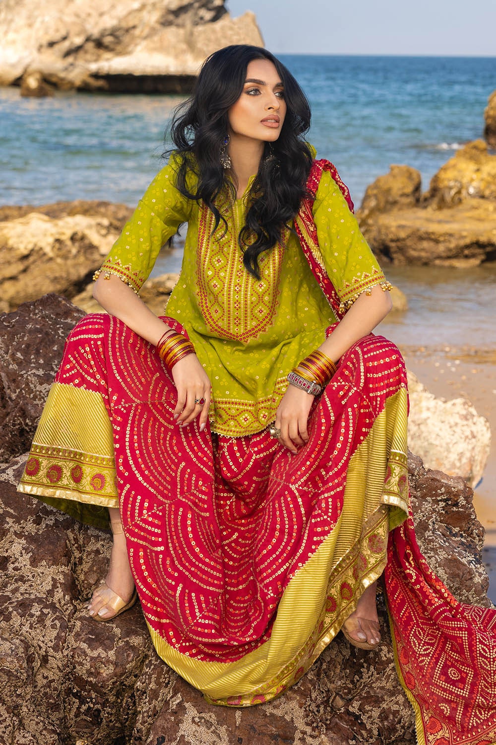 Gul Ahmed | Chunri Lawn 25 | PRW-52021 -  Gul Ahmed Ladies Clothes - Original Designer Dress - House of Maryam