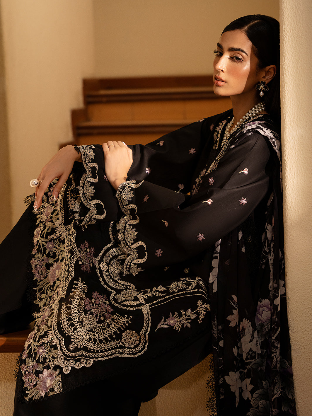 Izel | Dastak Luxury Lawn | QALAH -  Izel Ladies Clothes - Original Designer Dress - House of Maryam