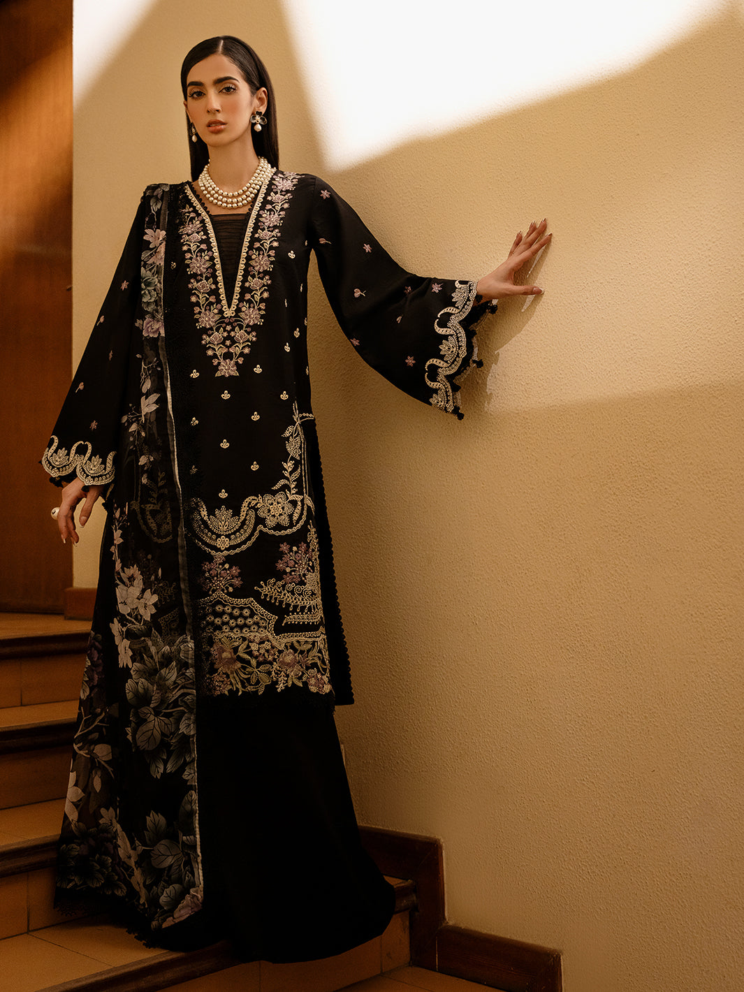 Izel | Dastak Luxury Lawn | QALAH -  Izel Ladies Clothes - Original Designer Dress - House of Maryam