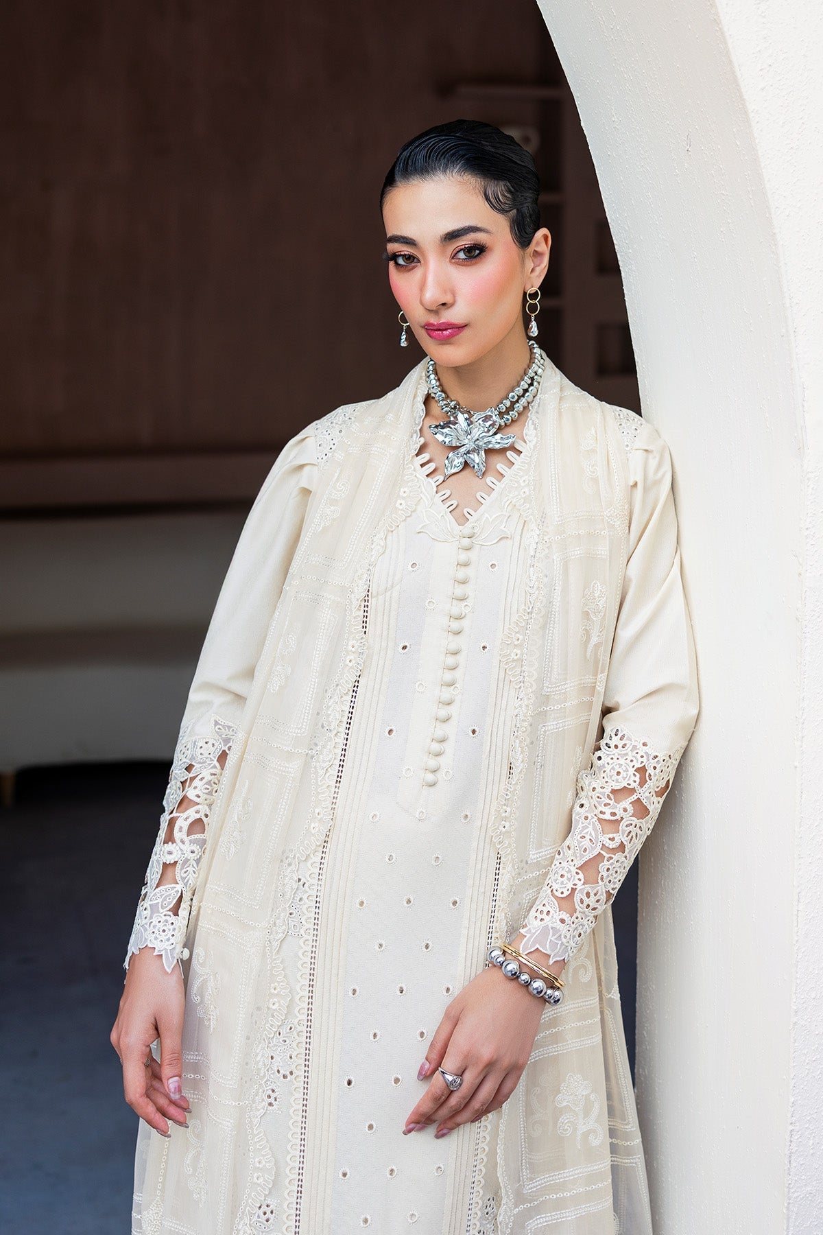 Qalamkar | Casual Pret '26 | PA-01 Halo-Brand:Qalamkar-Type: - House of Maryam- Buy in UK, USA