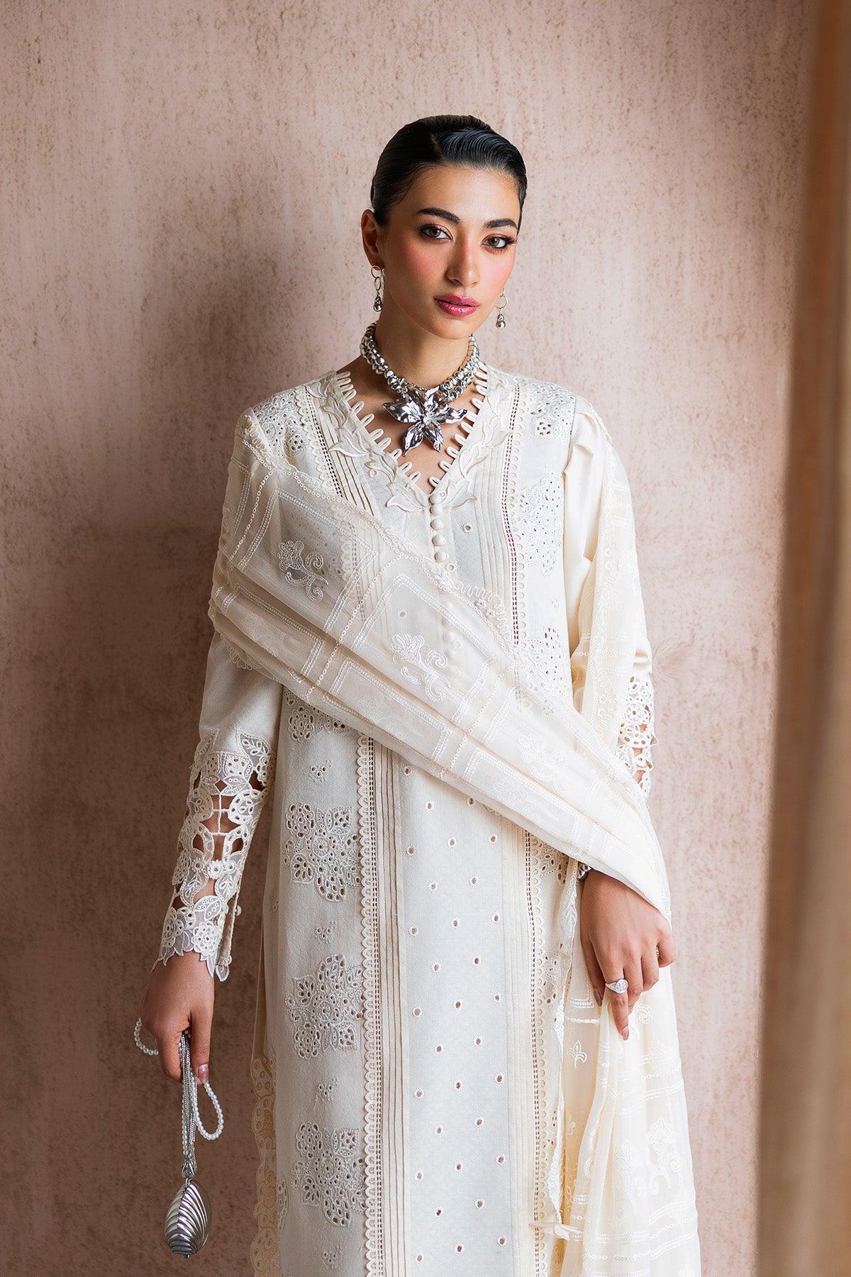 Qalamkar | Casual Pret '26 | PA-01 Halo-Brand:Qalamkar-Type: - House of Maryam- Buy in UK, USA