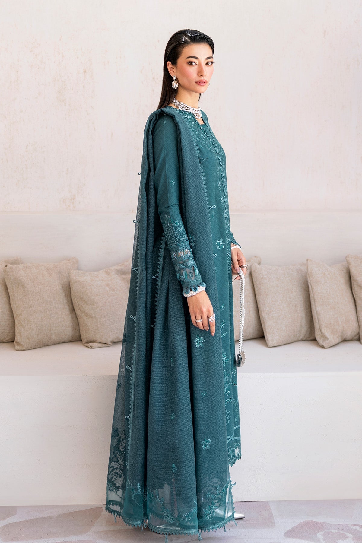 Qalamkar | Casual Pret '26 | PA-03 Harbor-Brand:Qalamkar-Type: - House of Maryam- Buy in UK, USA