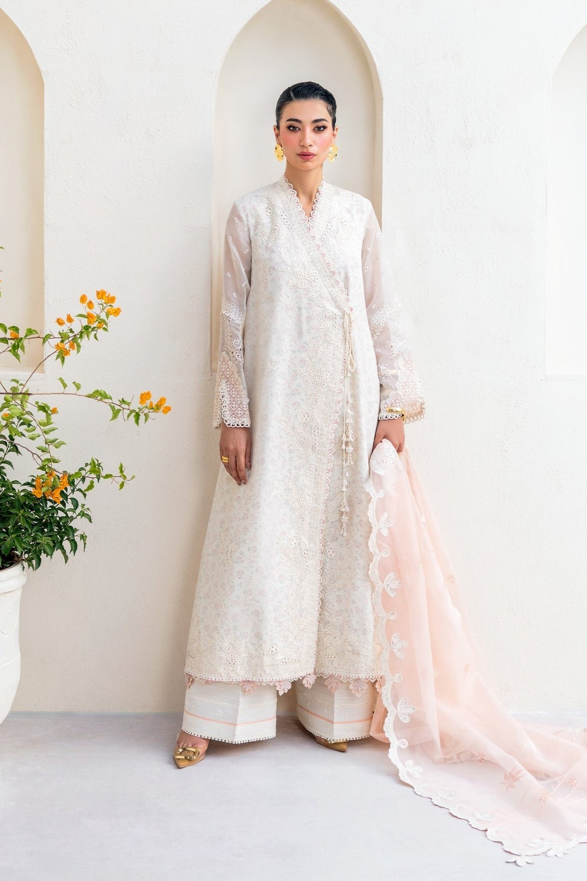 Qalamkar | Casual Pret '26 | PA-05 Veil-Brand:Qalamkar-Type: - House of Maryam- Buy in UK, USA