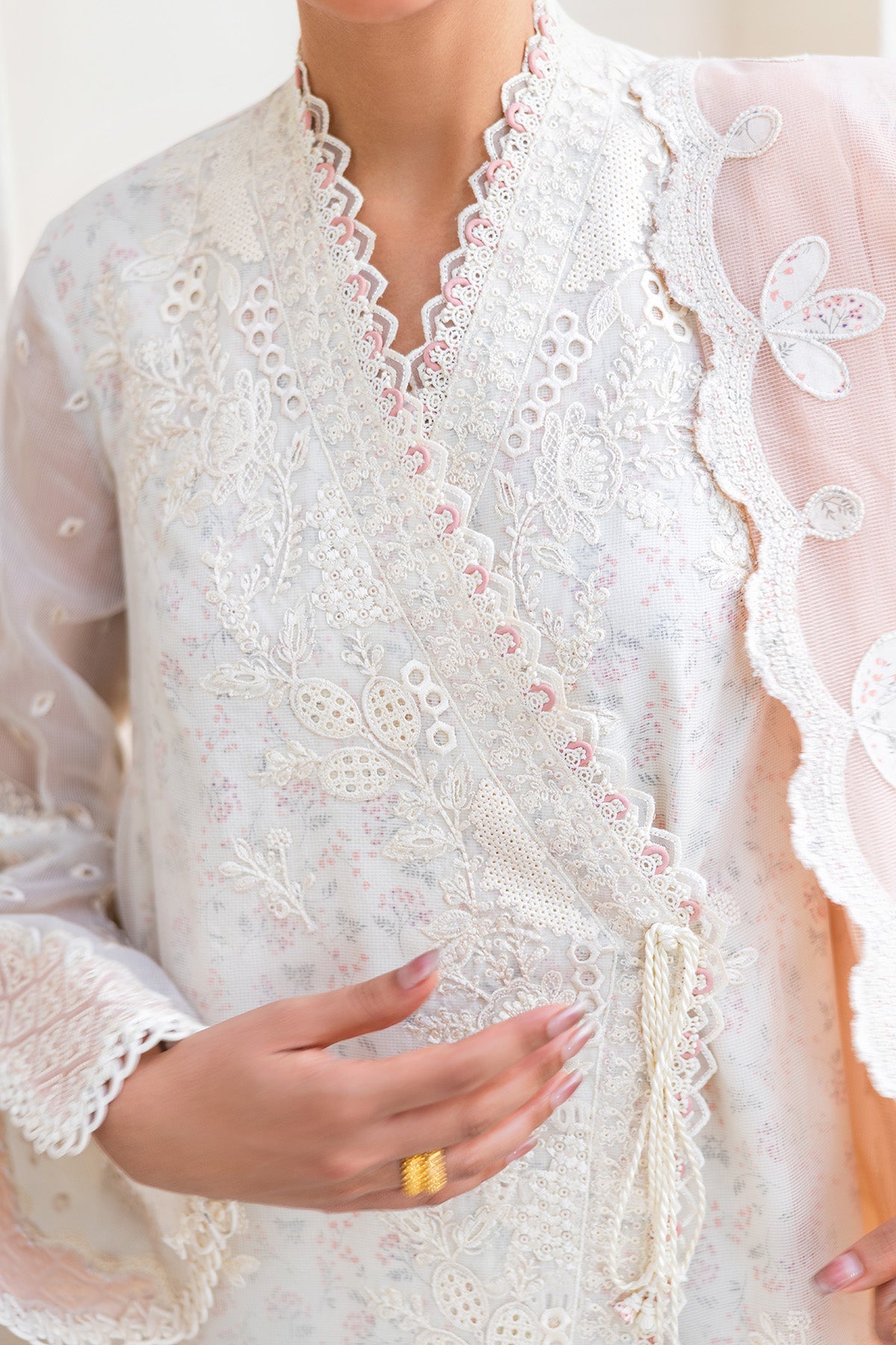 Qalamkar | Casual Pret '26 | PA-05 Veil-Brand:Qalamkar-Type: - House of Maryam- Buy in UK, USA