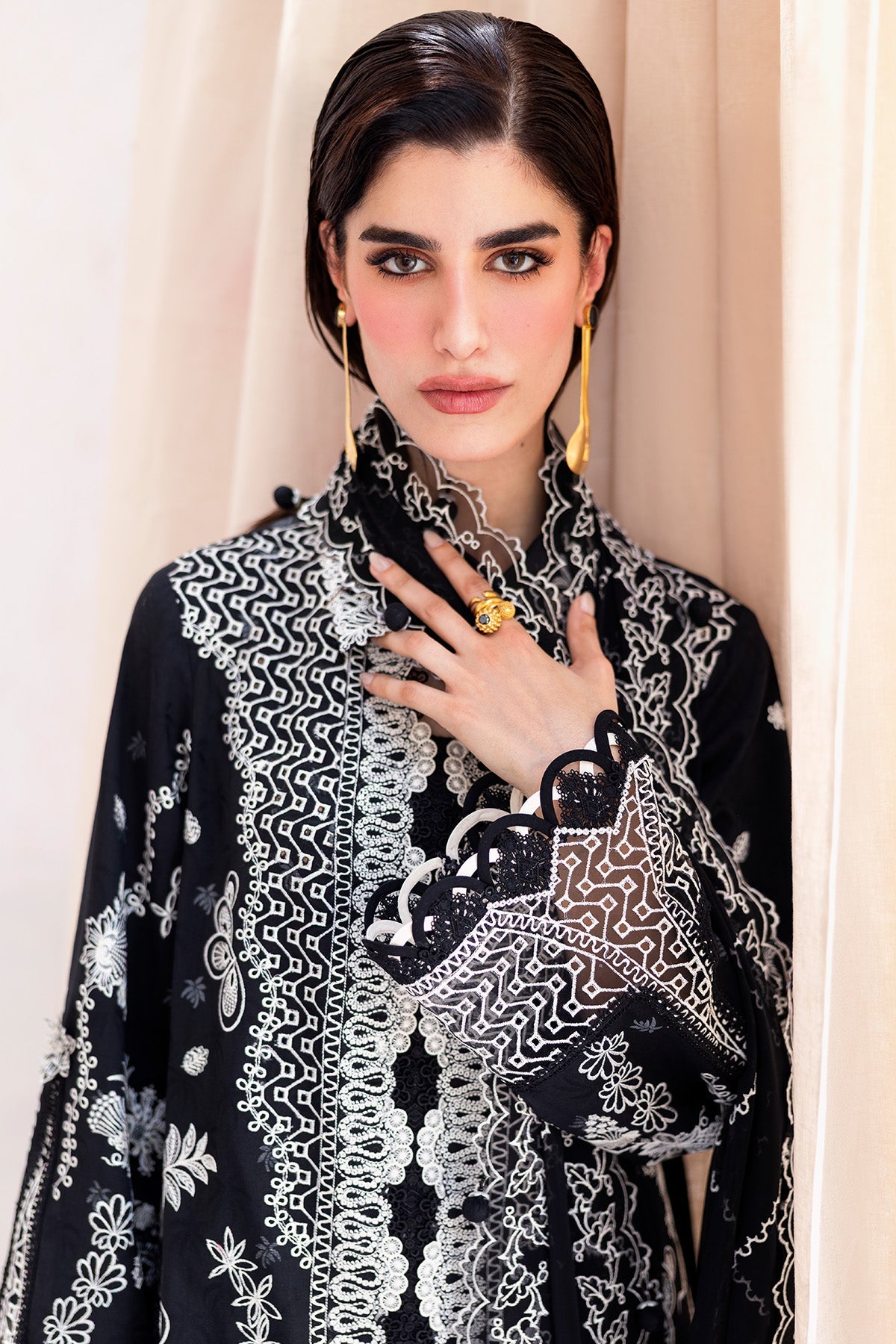 Qalamkar | Casual Pret '26 | PA-06 Eclipse-Brand:Qalamkar-Type: - House of Maryam- Buy in UK, USA