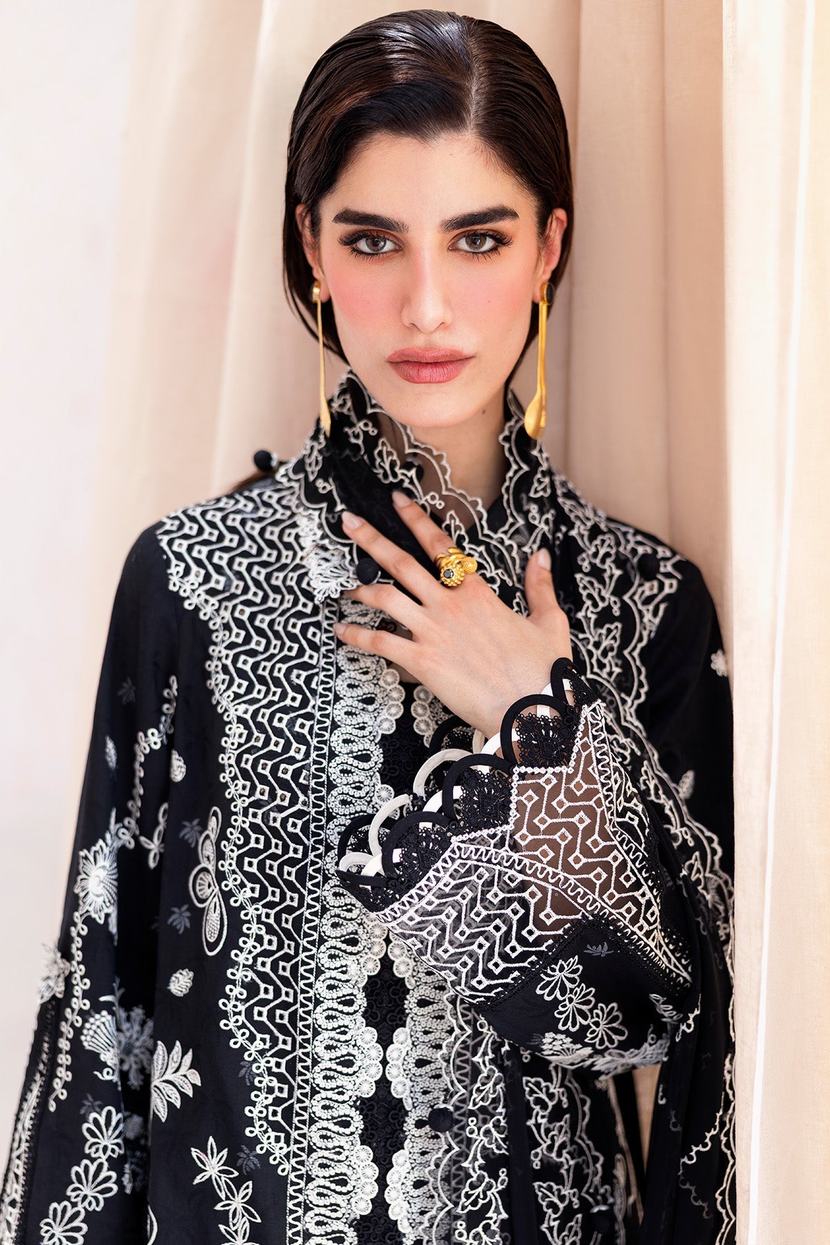 Qalamkar | Casual Pret '26 | PA-06 Eclipse-Brand:Qalamkar-Type: - House of Maryam- Buy in UK, USA
