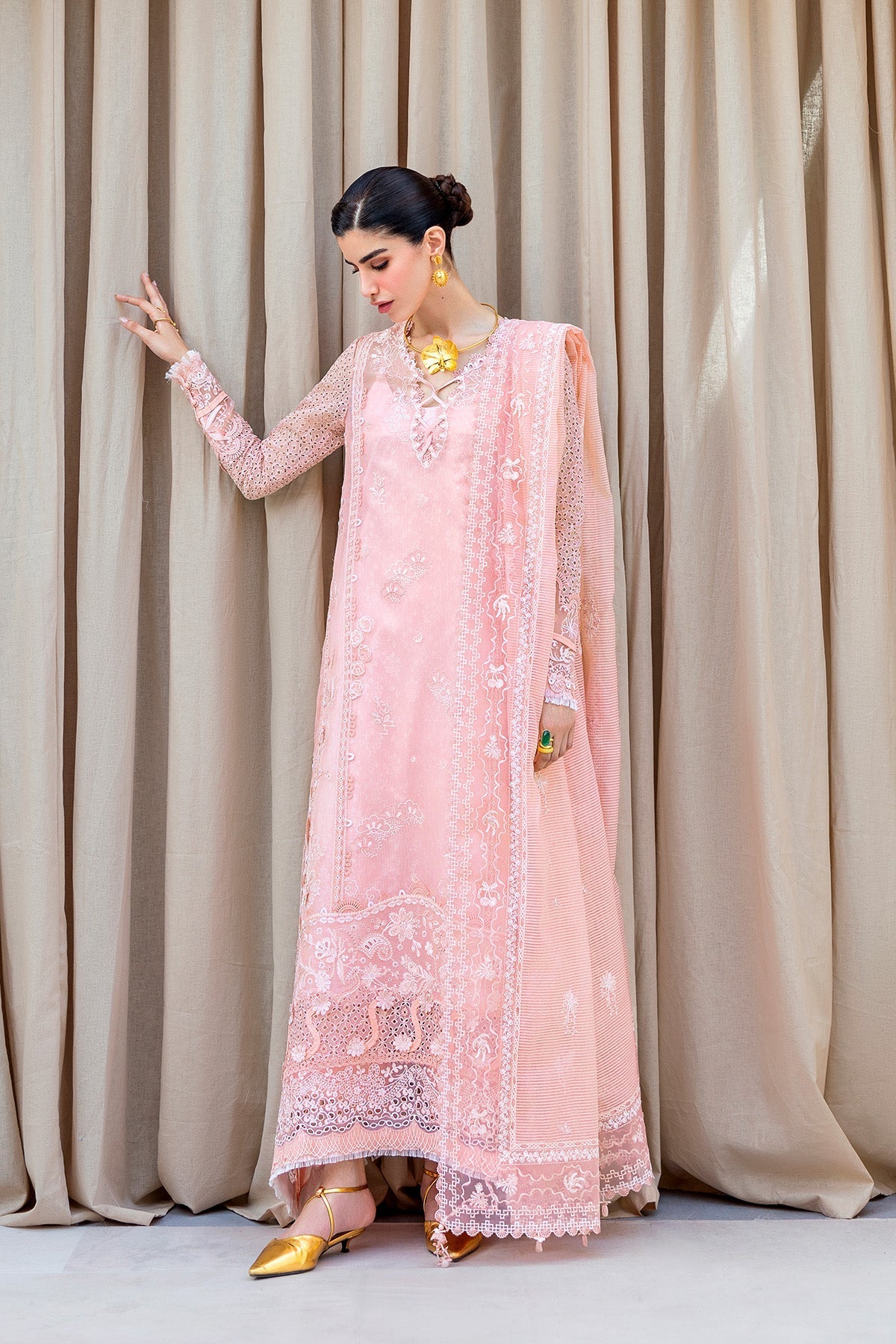 Qalamkar | Casual Pret '26 | PA-07 Bloom-Brand:Qalamkar-Type: - House of Maryam- Buy in UK, USA