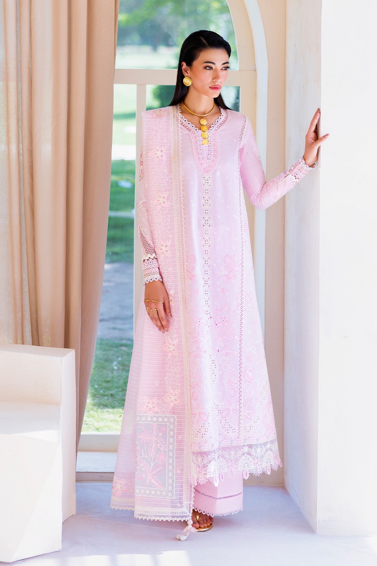 Qalamkar | Casual Pret '26 | PA-08 Feather-Brand:Qalamkar-Type: - House of Maryam- Buy in UK, USA