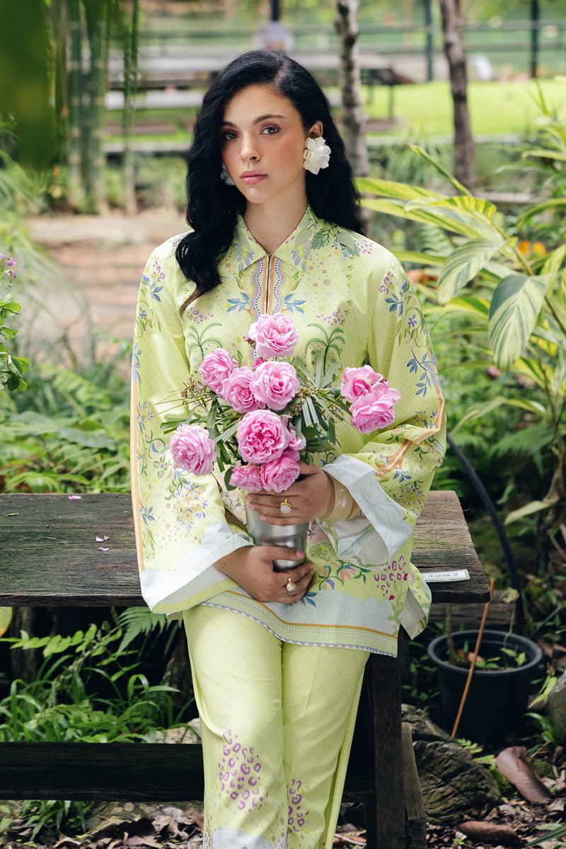 Qalamkar | Printed Co-ords | OP-03 Alva-Brand:Qalamkar-Type: - House of Maryam- Buy in UK, USA