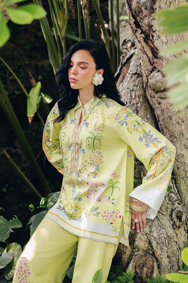 Qalamkar | Printed Co-ords | OP-03 Alva-Brand:Qalamkar-Type: - House of Maryam- Buy in UK, USA