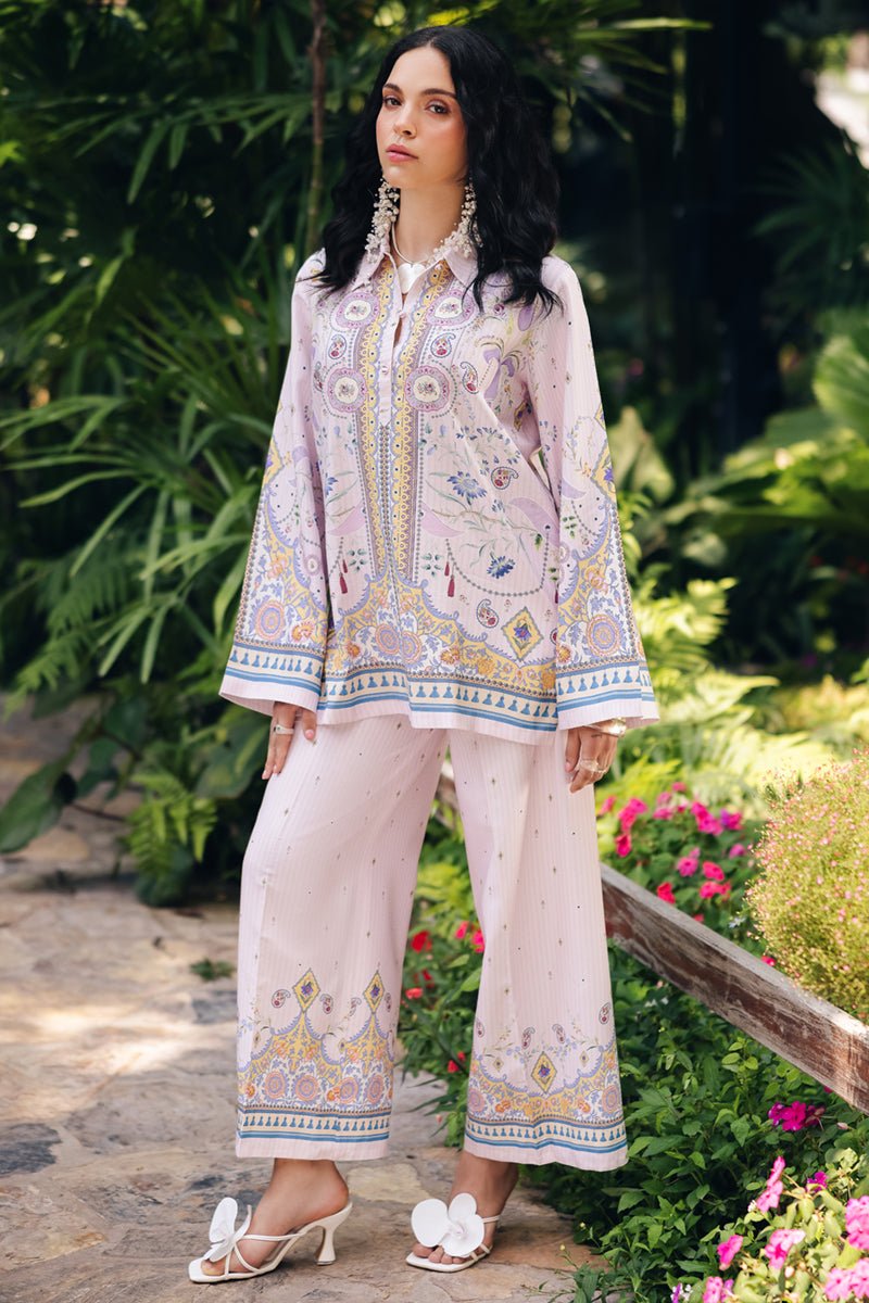 Qalamkar | Printed Co-ords | OP-08 Ruhi-Brand:Qalamkar-Type: - House of Maryam- Buy in UK, USA