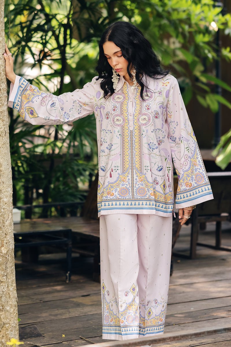 Qalamkar | Printed Co-ords | OP-08 Ruhi-Brand:Qalamkar-Type: - House of Maryam- Buy in UK, USA