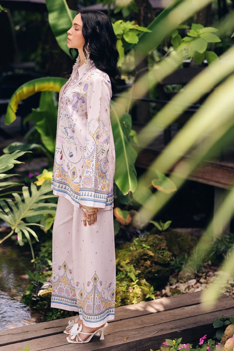 Qalamkar | Printed Co-ords | OP-08 Ruhi-Brand:Qalamkar-Type: - House of Maryam- Buy in UK, USA