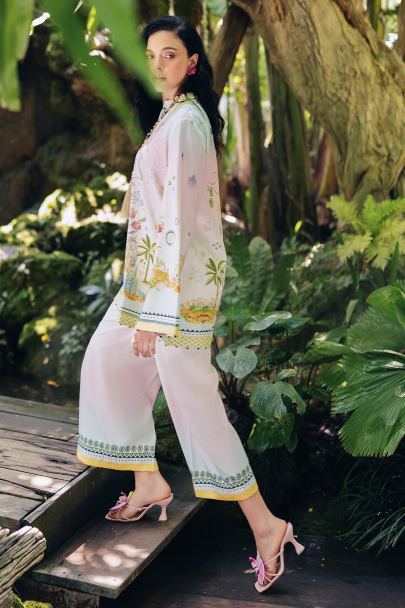 Qalamkar | Printed Co-ords | OP-09 Sigr-Brand:Qalamkar-Type: - House of Maryam- Buy in UK, USA
