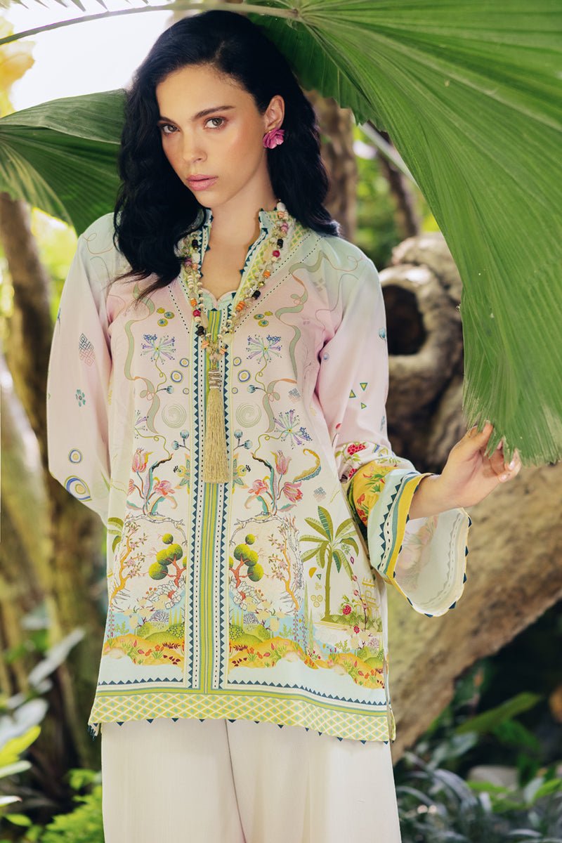 Qalamkar | Printed Co-ords | OP-09 Sigr-Brand:Qalamkar-Type: - House of Maryam- Buy in UK, USA