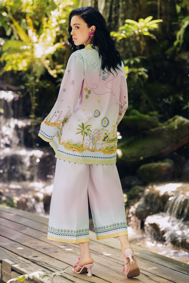 Qalamkar | Printed Co-ords | OP-09 Sigr-Brand:Qalamkar-Type: - House of Maryam- Buy in UK, USA