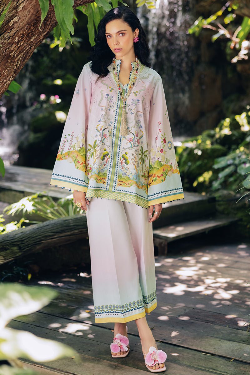 Qalamkar | Printed Co-ords | OP-09 Sigr-Brand:Qalamkar-Type: - House of Maryam- Buy in UK, USA
