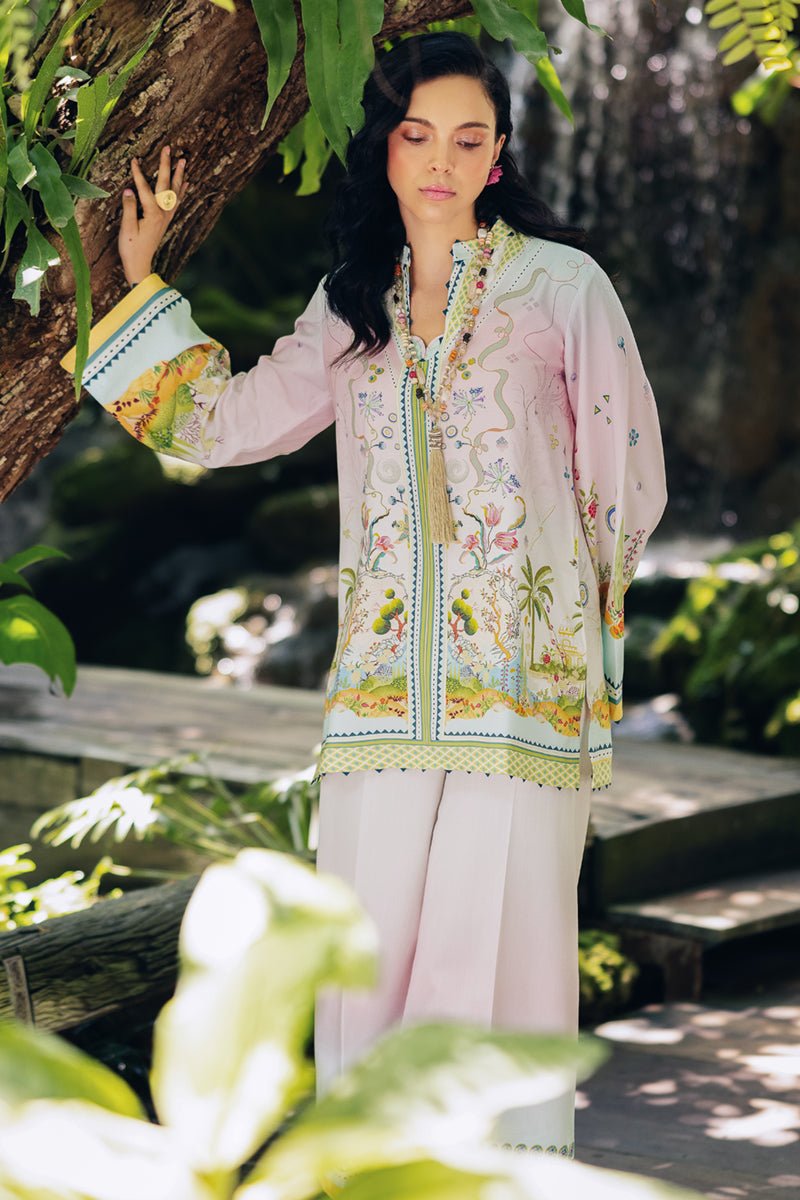 Qalamkar | Printed Co-ords | OP-09 Sigr-Brand:Qalamkar-Type: - House of Maryam- Buy in UK, USA
