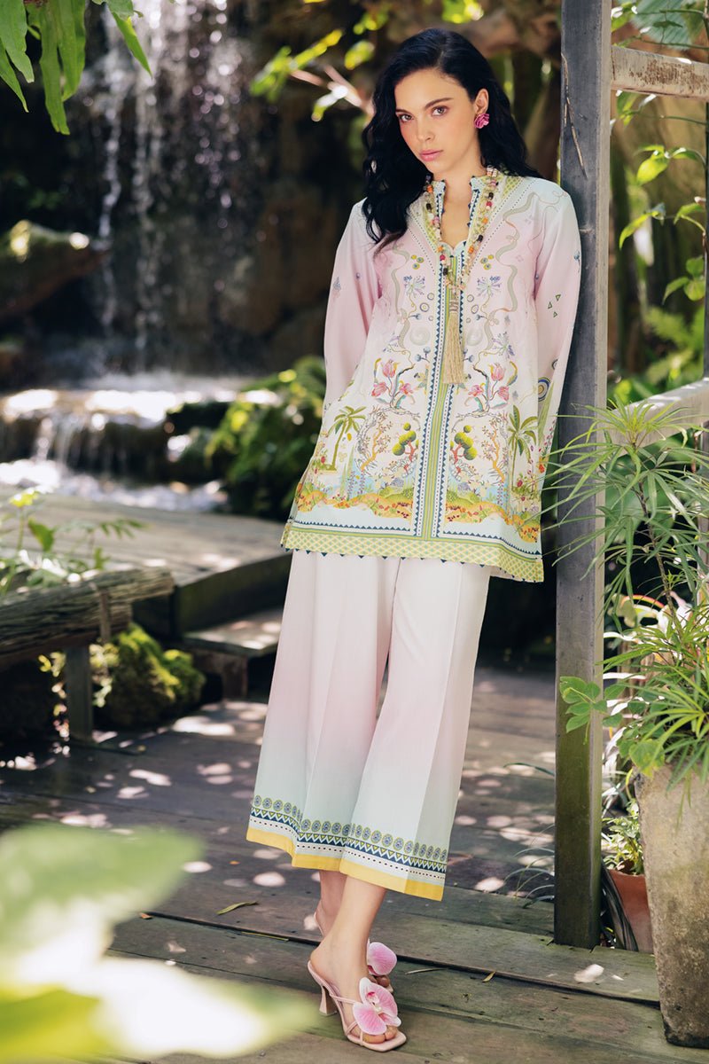 Qalamkar | Printed Co-ords | OP-09 Sigr-Brand:Qalamkar-Type: - House of Maryam- Buy in UK, USA