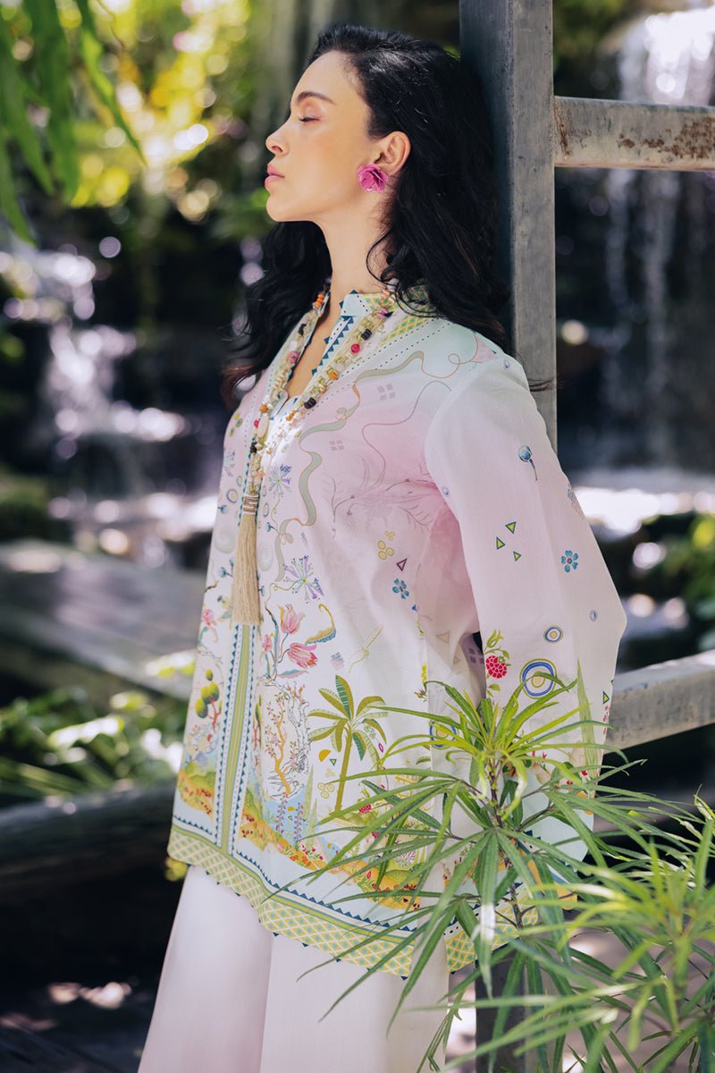Qalamkar | Printed Co-ords | OP-09 Sigr-Brand:Qalamkar-Type: - House of Maryam- Buy in UK, USA
