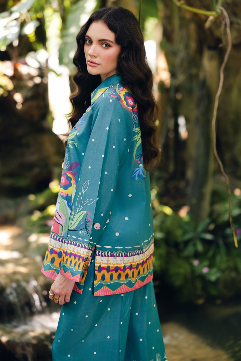 Qalamkar | Printed Co-ords | OP-10 Liva-Brand:Qalamkar-Type: - House of Maryam- Buy in UK, USA
