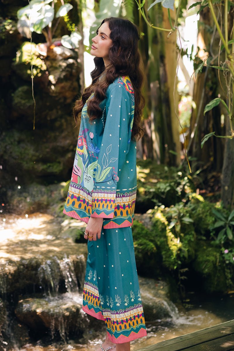 Qalamkar | Printed Co-ords | OP-10 Liva-Brand:Qalamkar-Type: - House of Maryam- Buy in UK, USA
