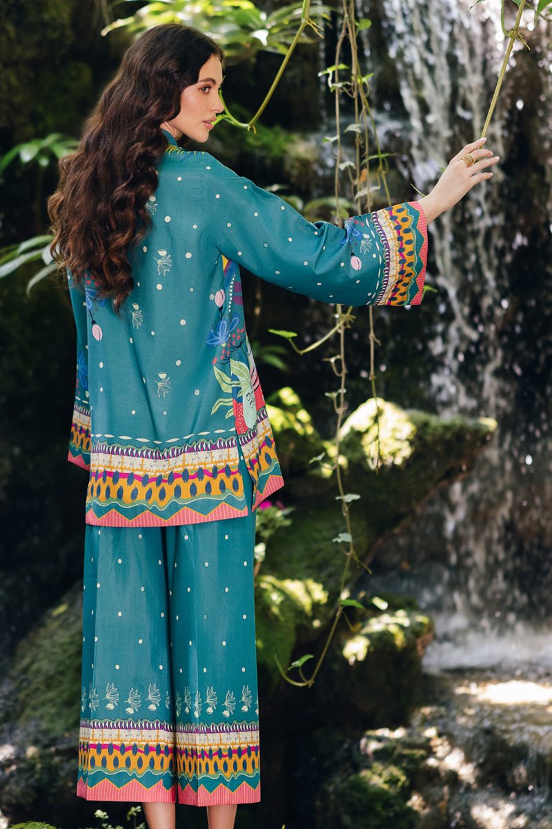 Qalamkar | Printed Co-ords | OP-10 Liva-Brand:Qalamkar-Type: - House of Maryam- Buy in UK, USA