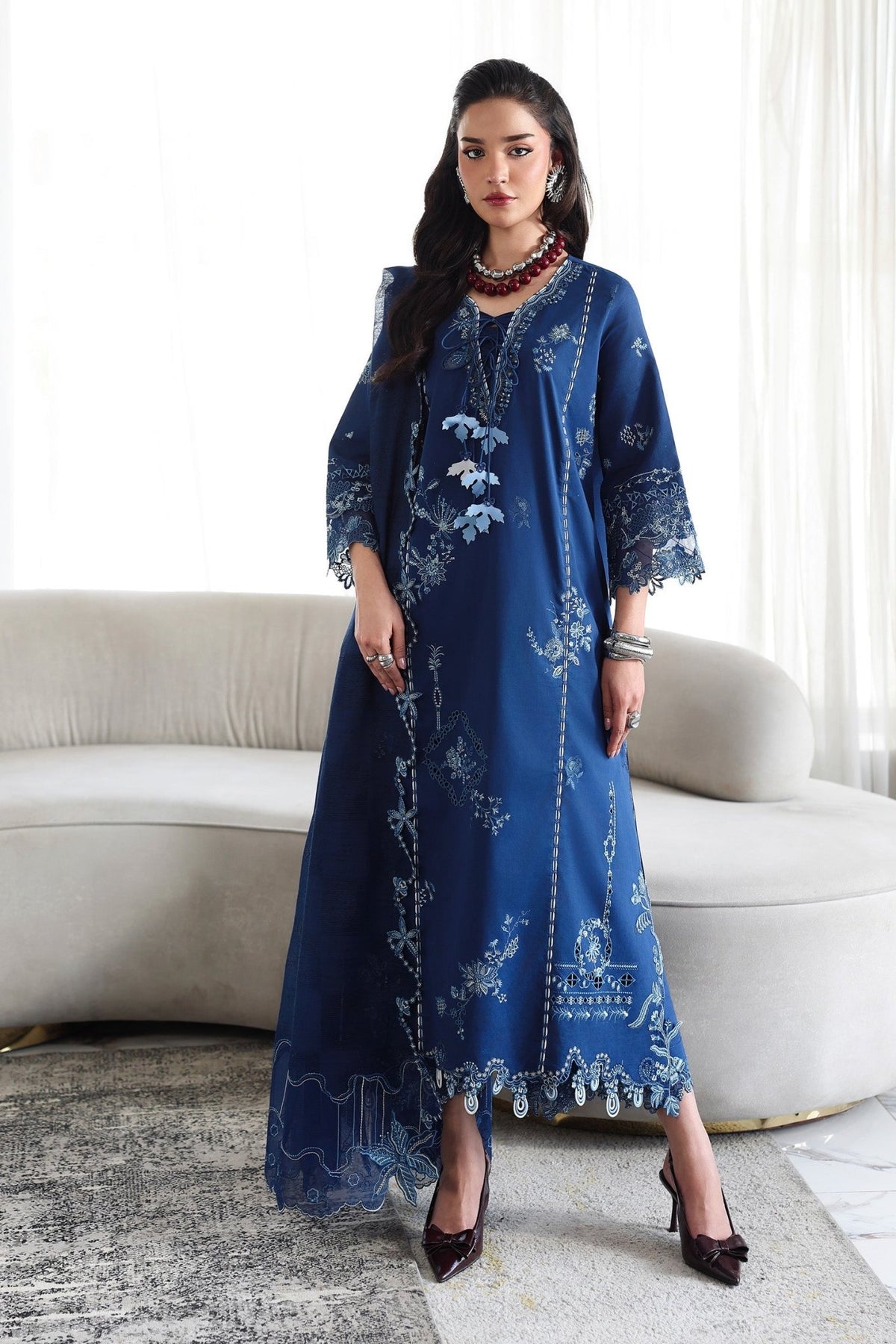Qalamkar | Qline Lawn Drop II RTW | QKL-01 Sorai-Brand:Qalamkar-Type: - House of Maryam- Buy in UK, USA