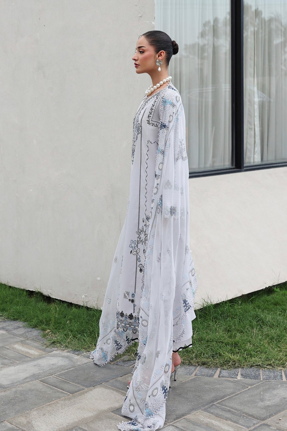 Qalamkar | Qline Lawn Drop II RTW | QKL-03 Samia-Brand:Qalamkar-Type: - House of Maryam- Buy in UK, USA