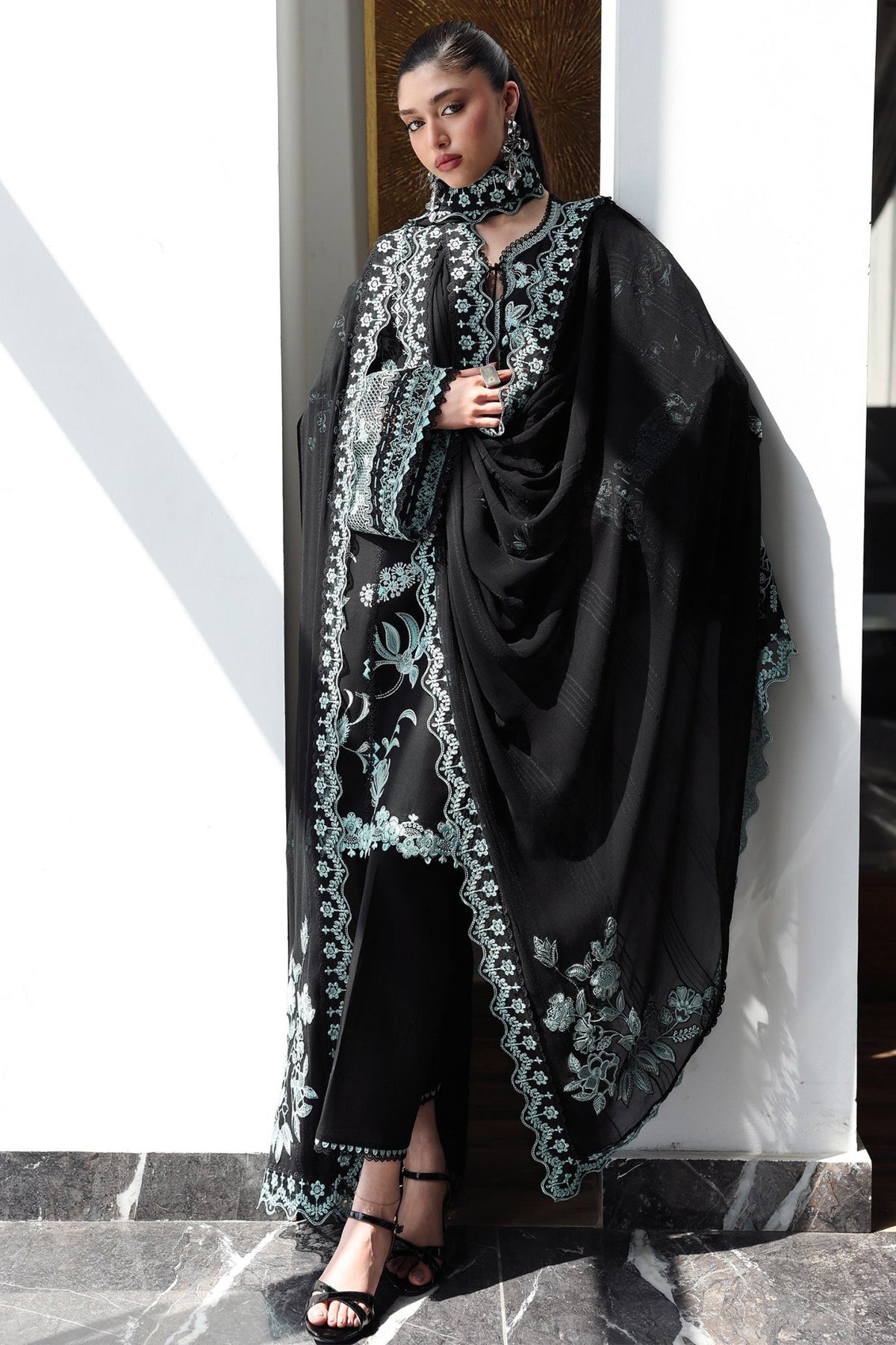 Qalamkar | Qline Lawn Drop II RTW | QKL-06 Sana-Brand:Qalamkar-Type: - House of Maryam- Buy in UK, USA