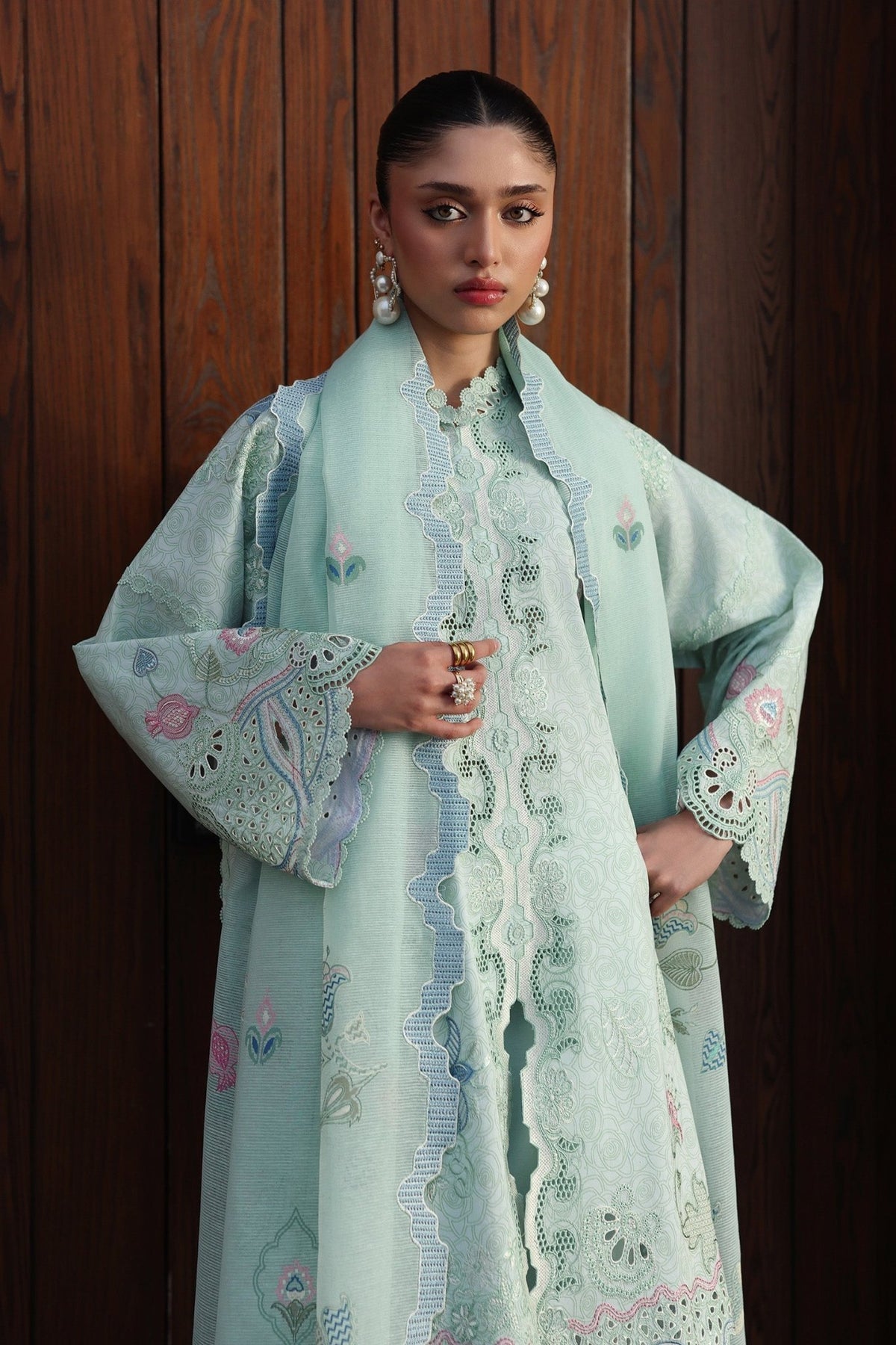 Qalamkar | Qline Lawn Drop II RTW | QKL-07 Leya-Brand:Qalamkar-Type: - House of Maryam- Buy in UK, USA