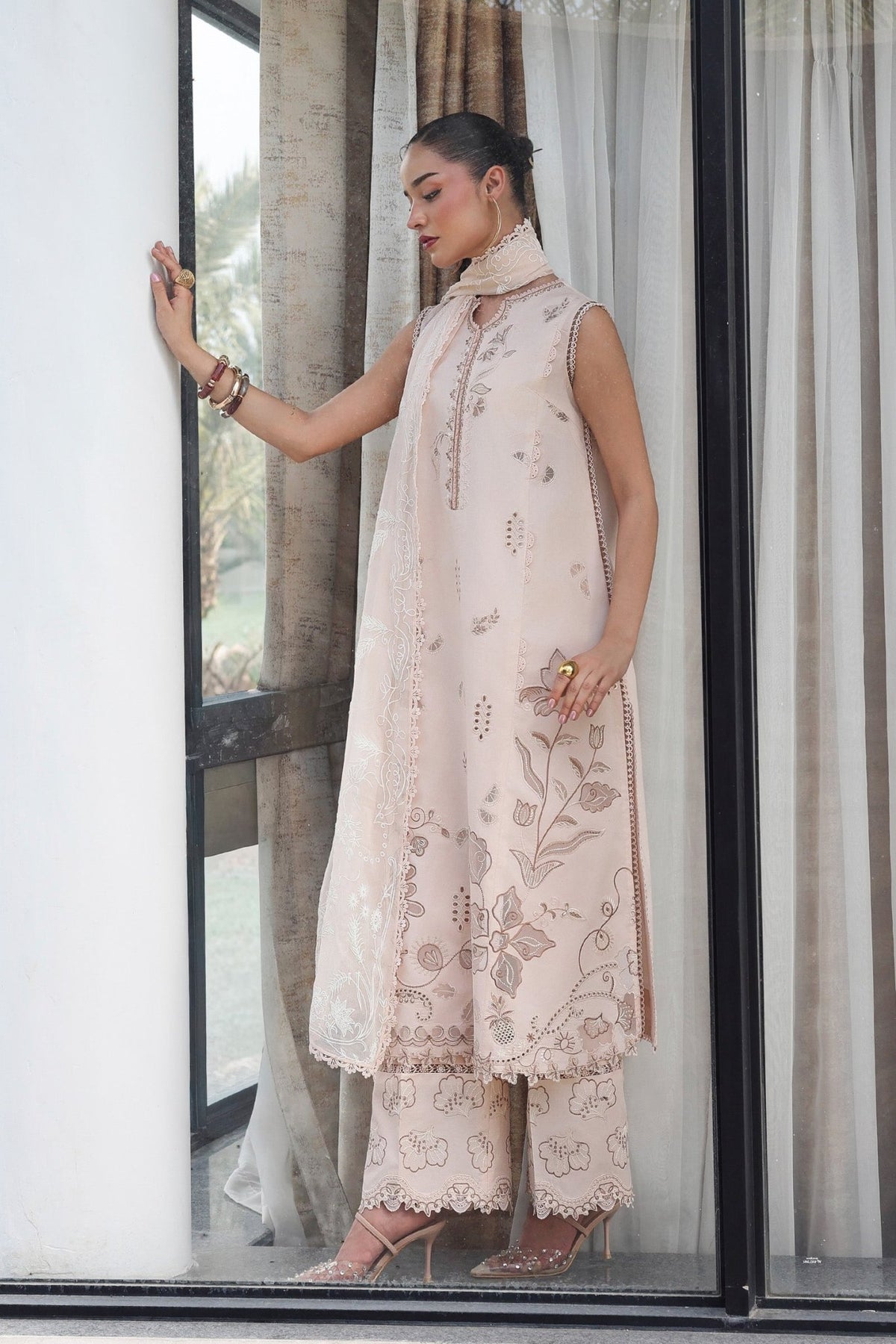 Qalamkar | Qline Lawn Drop II RTW | QKL-10 Mila-Brand:Qalamkar-Type: - House of Maryam- Buy in UK, USA