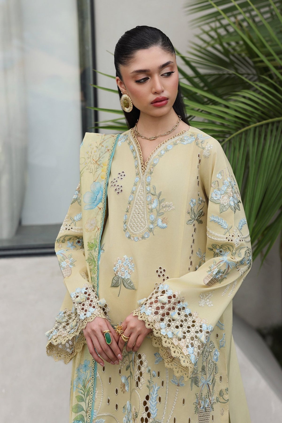 Qalamkar | Qline Lawn Drop II RTW | QKL-11 Meira-Brand:Qalamkar-Type: - House of Maryam- Buy in UK, USA