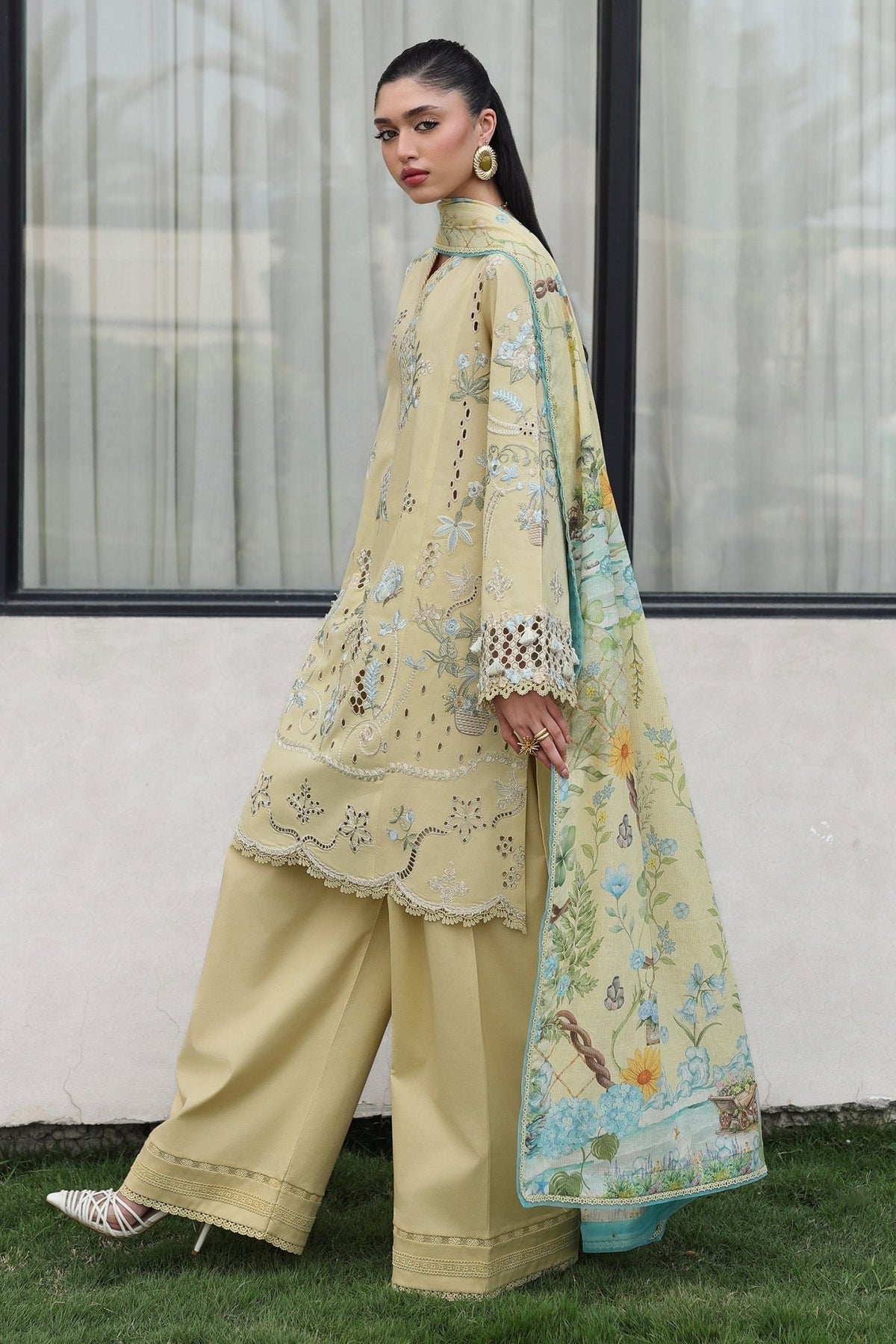 Qalamkar | Qline Lawn Drop II RTW | QKL-11 Meira-Brand:Qalamkar-Type: - House of Maryam- Buy in UK, USA