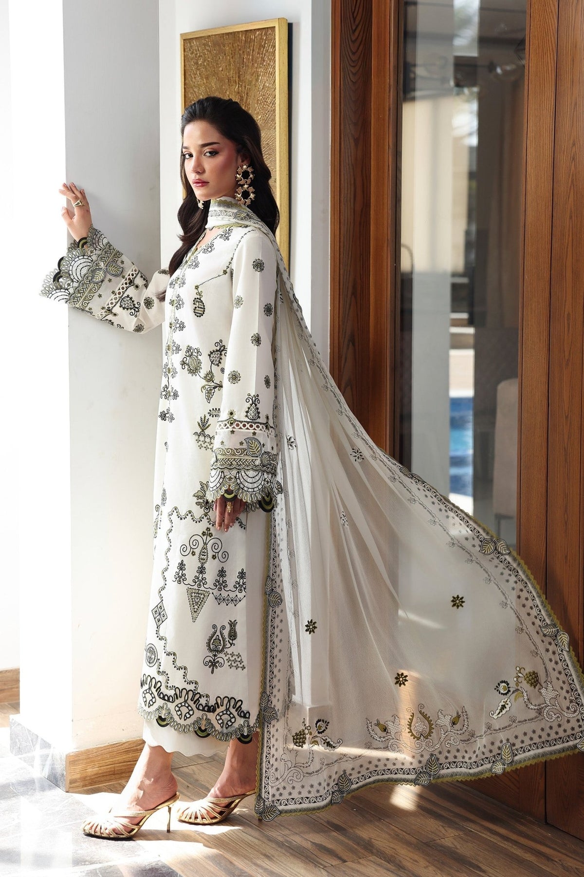 Qalamkar | Qline Lawn Drop II RTW | QKL-13 Reema-Brand:Qalamkar-Type: - House of Maryam- Buy in UK, USA