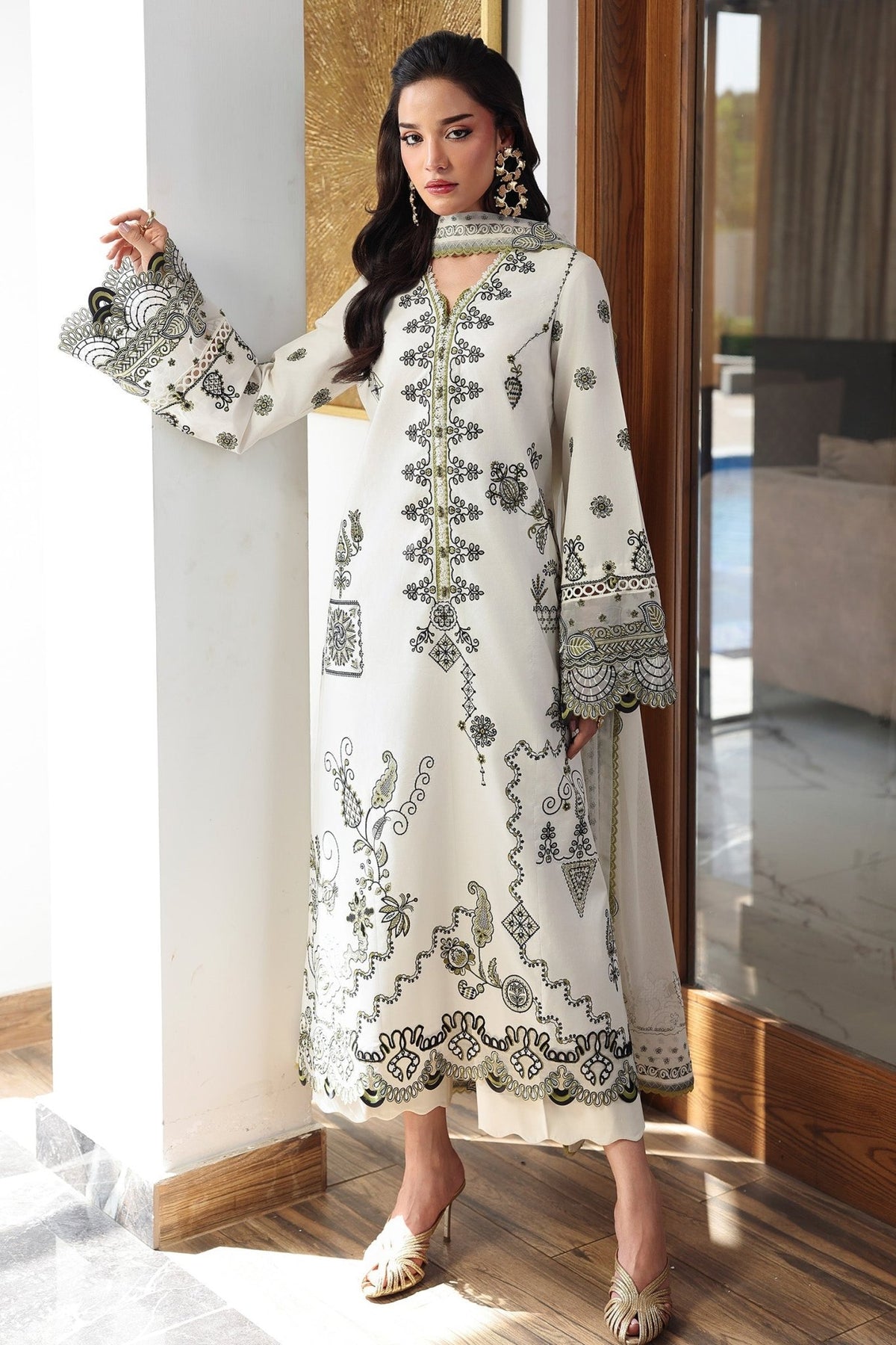 Qalamkar | Qline Lawn Drop II RTW | QKL-13 Reema-Brand:Qalamkar-Type: - House of Maryam- Buy in UK, USA