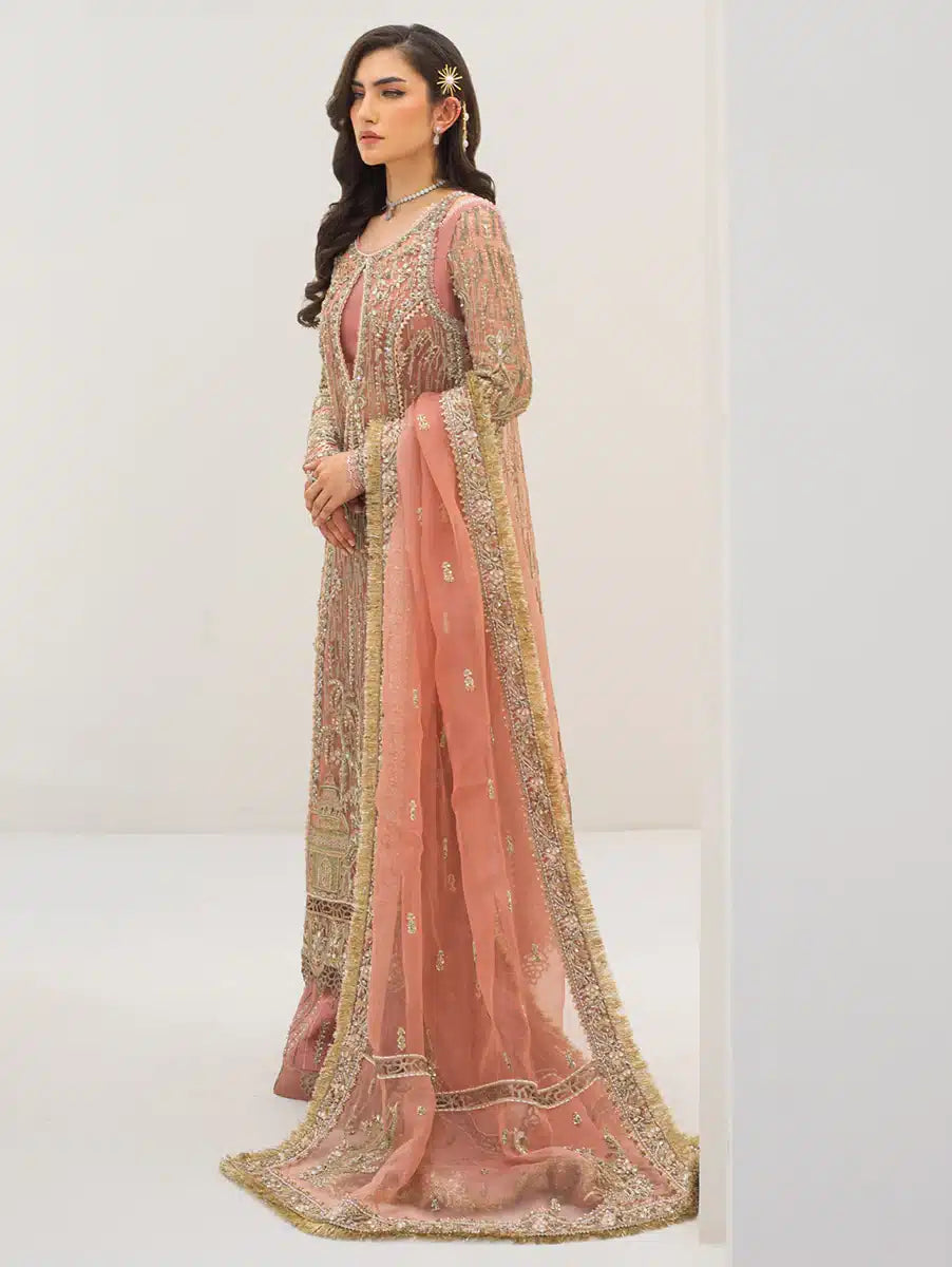 Qalamkar | Couture 23 | C-06 ROSA by Designer Qalamkar - House of Maryam - Pakistani Designer Ethnic Wear in {{ shop.shopifyCountryName }}