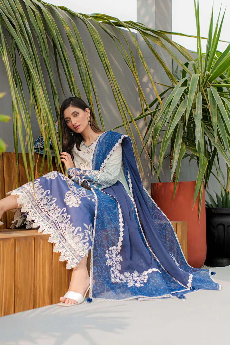 Qalamkar | Q Line Lawn Collection | JK-07 ELZA by Designer Qalamkar - House of Maryam - Pakistani Designer Ethnic Wear in {{ shop.shopifyCountryName }}