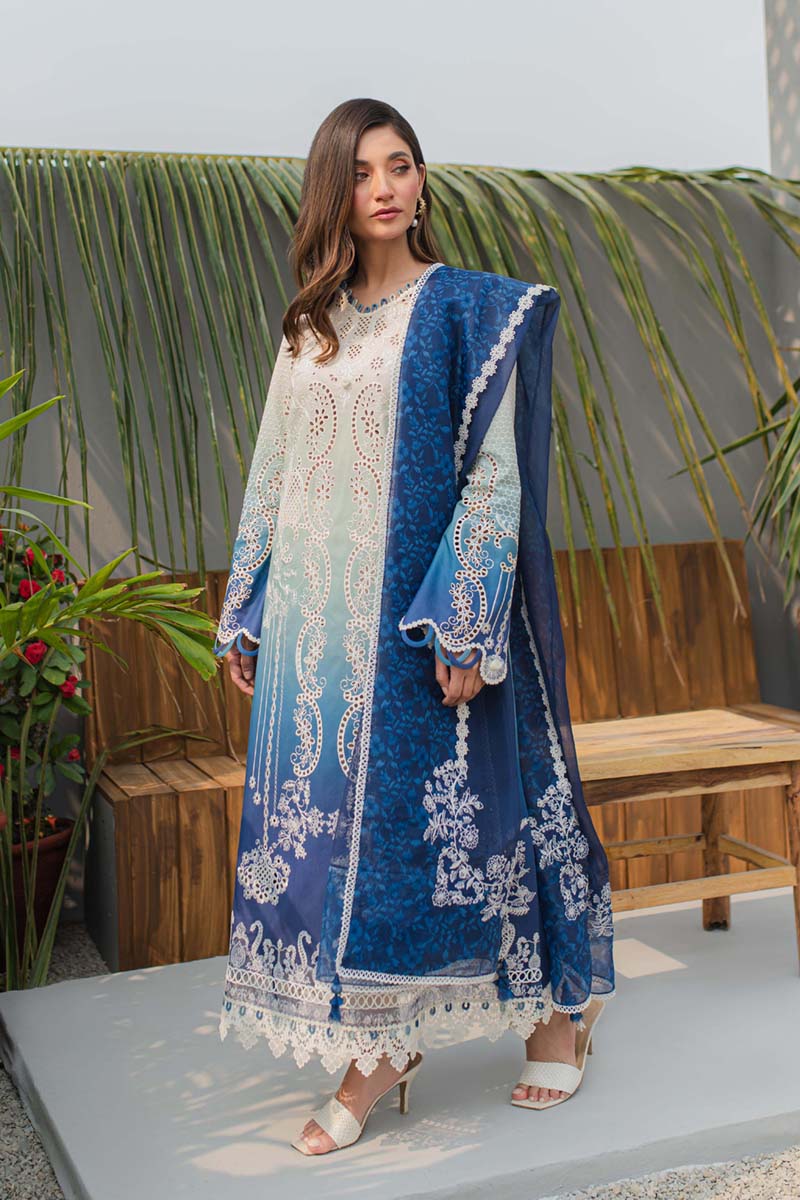 Qalamkar | Q Line Lawn Collection | JK-07 ELZA by Designer Qalamkar - House of Maryam - Pakistani Designer Ethnic Wear in {{ shop.shopifyCountryName }}