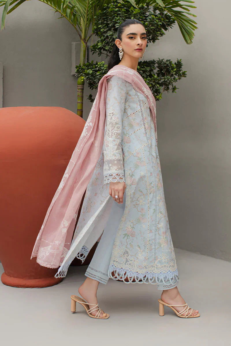 Qalamkar | Q Line Lawn Collection | JK-06 OCTAVIA by Designer Qalamkar - House of Maryam - Pakistani Designer Ethnic Wear in {{ shop.shopifyCountryName }}