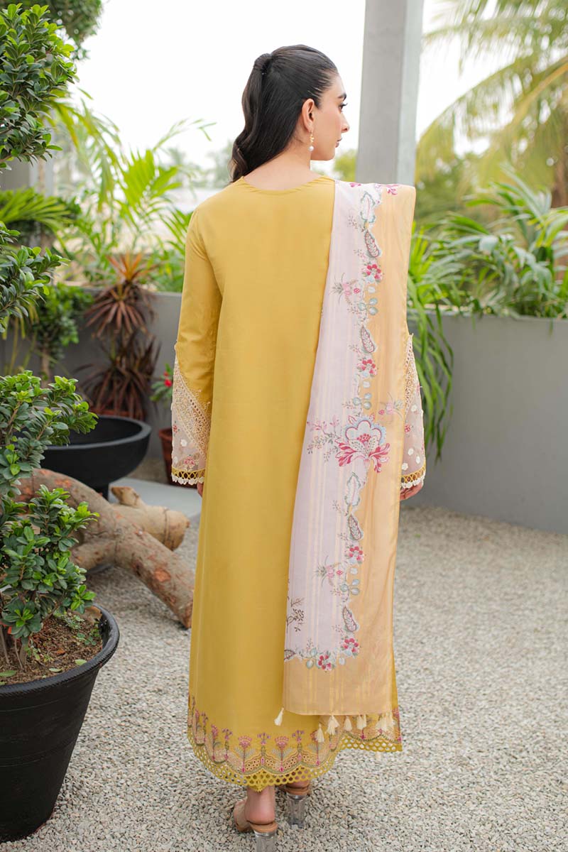 Qalamkar | Q Line Lawn Collection | JK-15 MIEL by Designer Qalamkar - House of Maryam - Pakistani Designer Ethnic Wear in {{ shop.shopifyCountryName }}