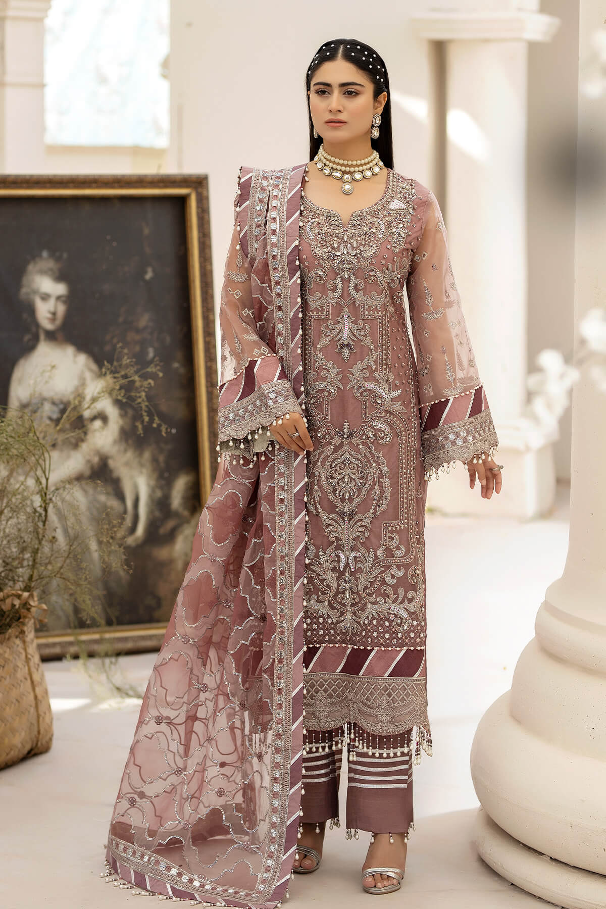 Raeesa Premium | Dehleez Formals | DL-1012 Persian Jewel -  Raeesa Premium Formal - Original Designer Dress - House of Maryam