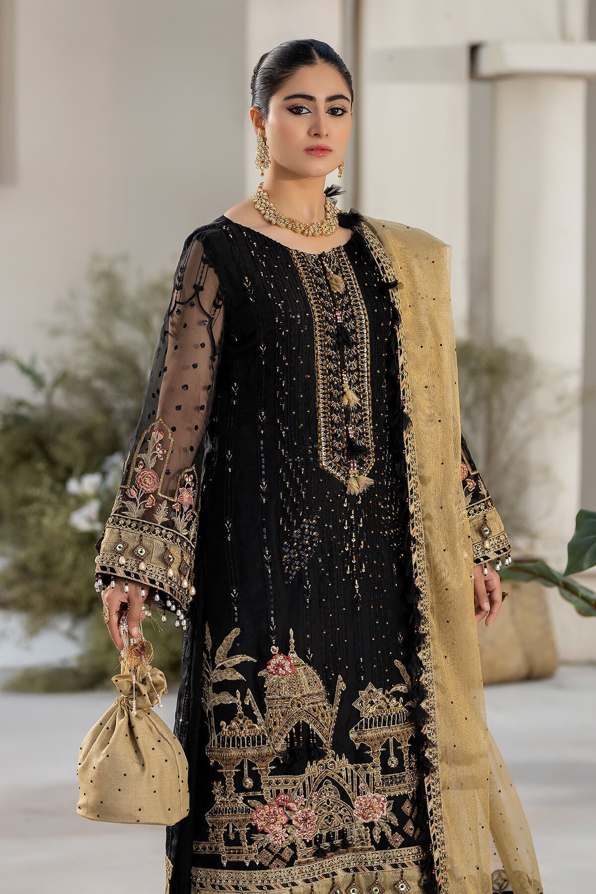 Raeesa Premium | Dehleez Formals | DL-1017 Nightingale -  Raeesa Premium Formal - Original Designer Dress - House of Maryam