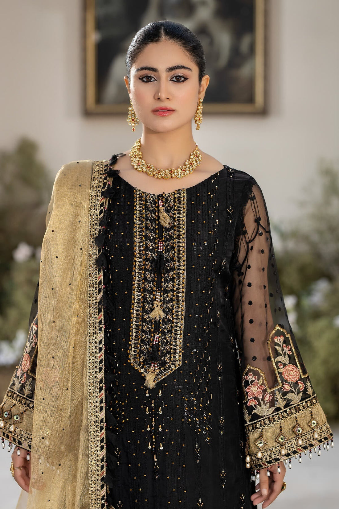 Raeesa Premium | Dehleez Formals | DL-1017 Nightingale by Designer Raeesa Premium - House of Maryam - Pakistani Designer Ethnic Wear in {{ shop.shopifyCountryName }}