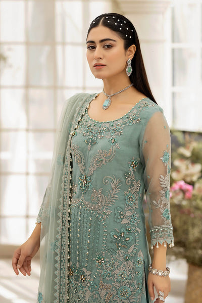 Raeesa Premium | Dehleez Formals | DL-1013 Caribbean Coast -  Raeesa Premium Formal - Original Designer Dress - House of Maryam