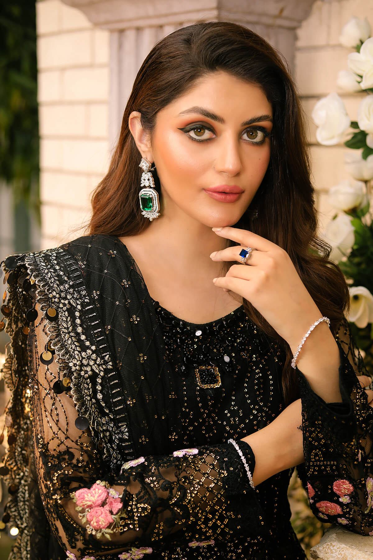 Raeesa Premium | Wajadan Wedding Formals | WD-3 Metal Black -  Raeesa Premium Bridal - Original Designer Dress - House of Maryam