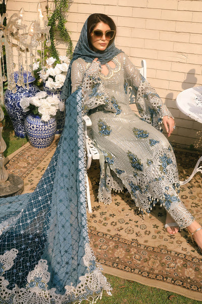 Raeesa Premium | Wajadan Wedding Formals | WD-5 Silver Grey -  Raeesa Premium Bridal - Original Designer Dress - House of Maryam