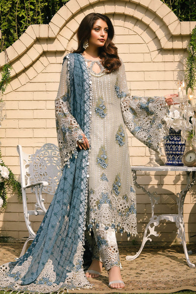 Raeesa Premium | Wajadan Wedding Formals | WD-5 Silver Grey -  Raeesa Premium Bridal - Original Designer Dress - House of Maryam