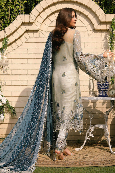 Raeesa Premium | Wajadan Wedding Formals | WD-5 Silver Grey -  Raeesa Premium Bridal - Original Designer Dress - House of Maryam